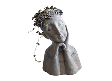 Skjuler Ansigt- Og Hoved Figur - 24x18x35 Cm. 1 Skjuler Ansigt- Og Hoved Figur - 24x18x35 Cm.