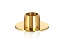 2 Stk. Ester Og Eriks Lysestager I Blank Guld Look