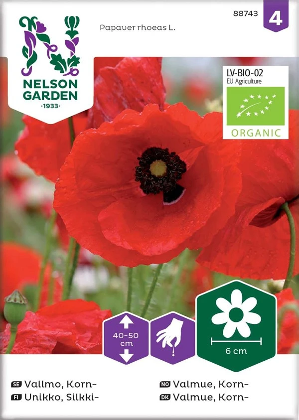 Korn-valmue økologisk 1 Korn-valmue økologisk