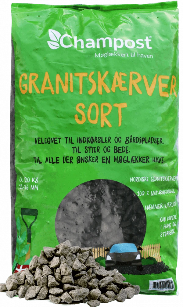 Granitskærver, Sort 11-16 Mm BIGBAGS 1 Granitskærver, Sort 11-16 Mm BIGBAGS