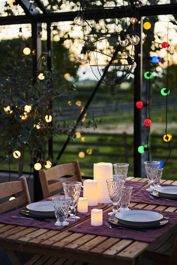 Sirius Lucas Lyskæde Sort/hvid 1 Sirius Lucas Lyskæde Sort/hvid