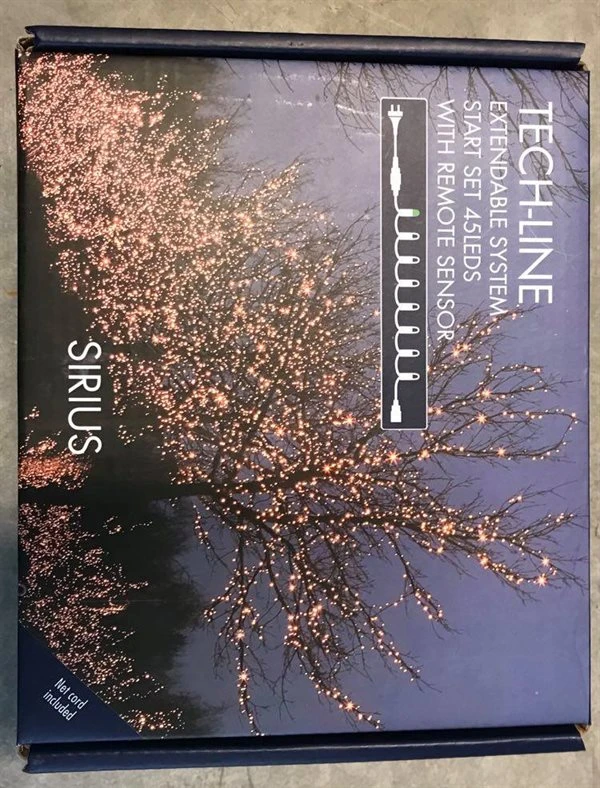 Lyskæde, Startsæt. 45 LED, 4,5 Meter. 1 Lyskæde, Startsæt. 45 LED, 4,5 Meter.