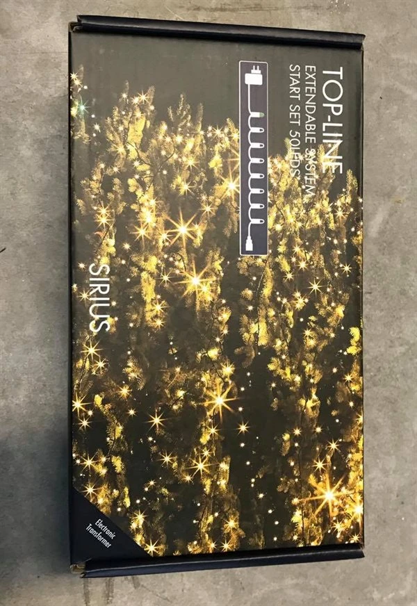 Lyskæde, Startsæt, 50 LED, 5 Meter. 1 Lyskæde, Startsæt, 50 LED, 5 Meter.